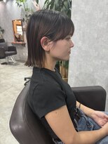 シールドヘアー 沖縄 新都心(C'LD Hair)&nbsp;那覇美容室/おもろまち美容室/切りっぱなしボブ/ボブ/顔まわり