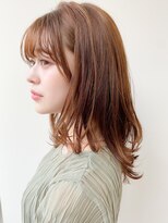 トゥーナ 表参道(tona) ミディアムレイヤー、外ハネボブ、グレージュ☆