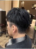 MEN'S/刈り上げセンターパート/ニュアンスパーマ/鎌取/杉田花乃