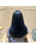 色落ちまで楽しめる寒色カラー