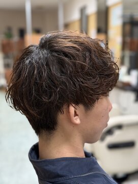 マキシム ナカイ(MAXIM NAKAI) 外国人くせ毛風ナチュラルパーマツーブロックマッシュスタイル
