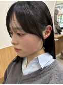 ナチュラル小顔サイドバング