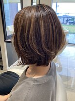 ディックス 蘇我店(dix)&nbsp;ハイライト×ショートボブ