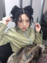 ジーナ(XENA)&nbsp;    ふわっと盛れる！ ツインおだんごアレンジ