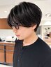 《メンズ限定*身だしなみコース》メンズカット+泡スパ*シャンプー+眉カット