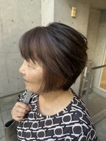 TRANS SALON 吉祥寺　白髪染め/白髪ぼかし/AI頭皮診断&nbsp;フレーミングカラー×白髪ぼかし×ショート