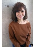 ロブ×インディゴグレージュ×ハイライト