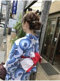 浴衣シニヨンヘアセット 【ヘアアレンジ  立川 /立川南/八王子】