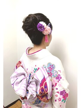 ヘアーアンドメイク ディライト(Hair&Make Delight) 着物のアップスタイル