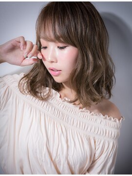 カバーヘア ブリス 上尾西口店(COVER HAIR bliss) 無造作カールが大人かわいいルーズセミディw上尾10代20代30代