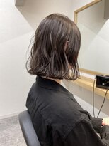 ニア 清澄白河(nir) 〈清澄白河 半個室〉切りっぱなしボブ/ラベンダーグレー