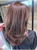 白髪ぼかしハイライト×レイヤーカット