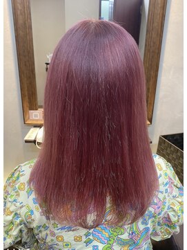 シェルビー 新宿(SHELBe) デザインカラー×ケアストレート[新宿/ヘッドスパ/白髪ぼかし]