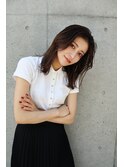 【髪質改善】透け感ストレートスタイル