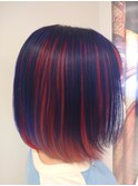 インナーカラーが可愛いボブヘア　20代30代40代【関内】