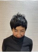 前髪アシンメトリーショート