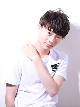 ビフィーノ モーダ 苦楽園店(bifino moda) ソフトツイストスパイラルパーマツーブロック　メンズパーマ