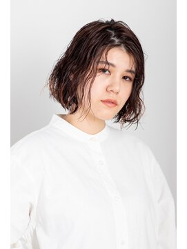 ノート(note) ワンレンボブ×スパイラルパーマ