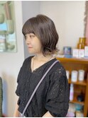 ニュアンスボブ/波巻きボブ/ラベンダーアッシュ 渋谷