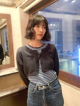 ラレイ(Lalei) 切りっぱなしボブ×デジタルパーマ/ニュアンスパーマ