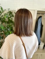 グリーンルームセカンド 結城店(GREEN ROOM. 2nd)&nbsp;シフォンベージュ/髪質改善/縮毛矯正/結城/小山/ボブ