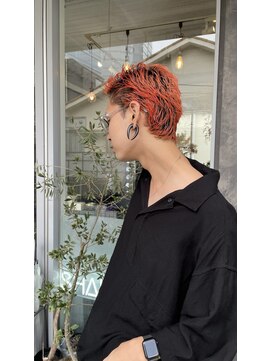 シャロン(SHARON) スパイキーショート×ペールオレンジ