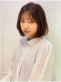 ショコラブラウン_大人ボブ_前下がりボブ_ショートボブ_清澄白河