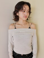 ロジェ(loje)&nbsp;ウェーブスタイル/こなれミディ/ブラウンヘア