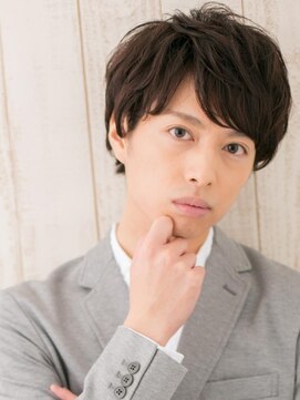 メンズヘア ビーセカンド 草加店(MENS HAIR B-2) 20代30代大人かっこいい波打ちパーマ就活ヘアX草加