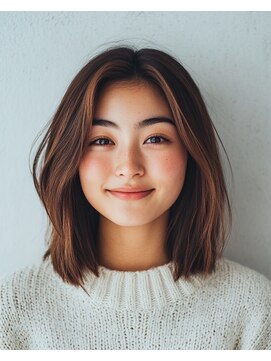 ルシードスタイル アウラ 松戸市五香(LUCIDO STYLE Aura) セミロングハイライト【松戸#五香#白髪染め#カラー#髪質改善】