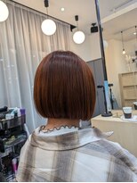 ソヨン 豊田市駅店(SOYON)&nbsp;42.ボブ/切りっぱなしボブ/オレンジブラウン/ブラウンカラー