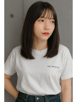 ガーデンエス 緑井店(GARDEN es) ミディアム1#安佐南区美容室#安佐南区美容院#安佐南区髪質改善