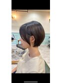 『サザワ」フェザーパーマチェリーブラウンミニウルフ