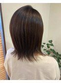 抜け感ナチュラルミディアム　#袋井駅#愛野駅#縮毛矯正#髪質改善