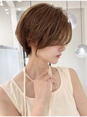 ミニウルフレイヤーカット顔周り前髪韓国ショートボブ/大宮
