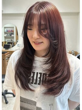 ラフテル(RAFTEL) 【RAFTEL 鴨井】レイヤーカット×ピンクブラウン