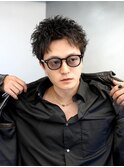 渋谷スパイキーパーマルーズショートメンズショート