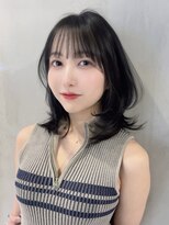 アルバム 池袋(ALBUM) 暗めカラーロンググレージュ韓国ヘア顔周りレイヤー_F21016