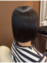 ヘアデザインスペース イチエ(hair design space i chi e) 美髪ストレート+切りっぱなしボブ