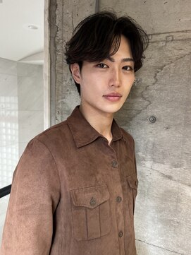 サイン メンズ 渋谷(SIGN men's) フェザーパーマ/ニュアンスパーマ/センターパート/カルマヘア