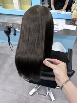 ノー バイ イオエ 西梅田(no. by ioe) ブリーチなしカラー/髪質改善/ミルクティーベージュ/小顔ヘア