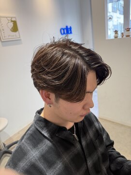 フェザーショート フェザーパーマ  センターパート 