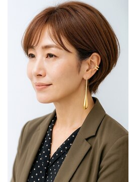 ゲイン(Gain) ショートカット・レイヤーカット×白髪ぼかし