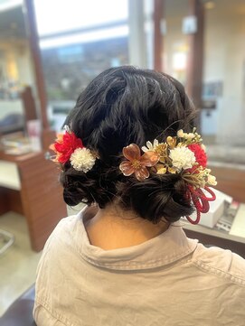 着物ヘア/ヘアアレンジ/ツイン/ヘアセット/