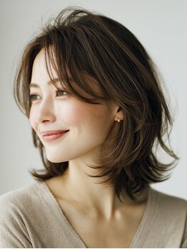 ステラ 坂戸にっさい店(STELLA)の写真/大人女性の魅力を引き出す上質なStyle提案が得意！髪質や白髪、年齢と共に変わる髪のお悩みに寄り添います