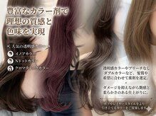 豊富なカラー剤で理想の質感と色味を実現