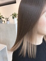 アソビ ヘア ラボ(Asobi hair lab)&nbsp;柔らかベージュ×インナーブロンド