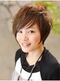 ナチュラルショートアシメ