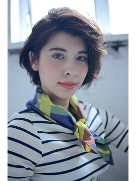 ミラバイグリーン(Mira by green) Dark グレージュ☆natural short #17