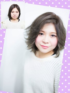 エアー 神戸(AIR) 【とにかく小顔!】ぽっちゃりが気になる貴方に贈るふんわりヘア